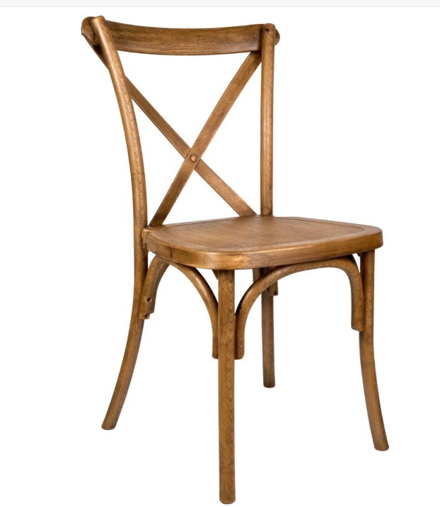 Rental store for CHAIR, CROSSBACK RESIN, CHESTNUT in Cleveland OH