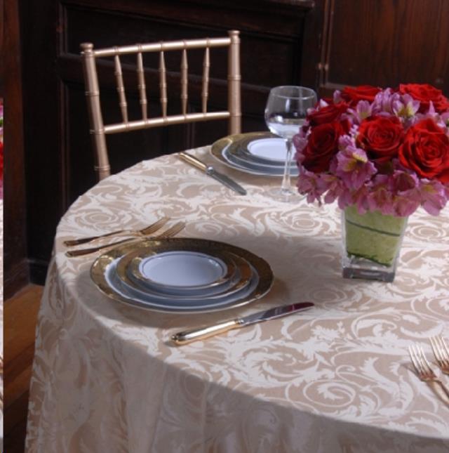 Rental store for IVORY DAMASK LINEN in Cleveland OH